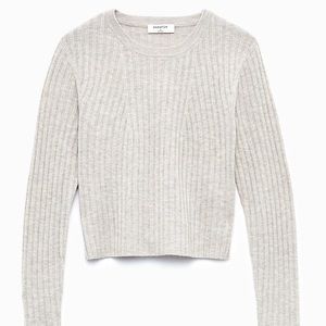 🤍 Aritzia Babaton Cropped Ribbed Sweater